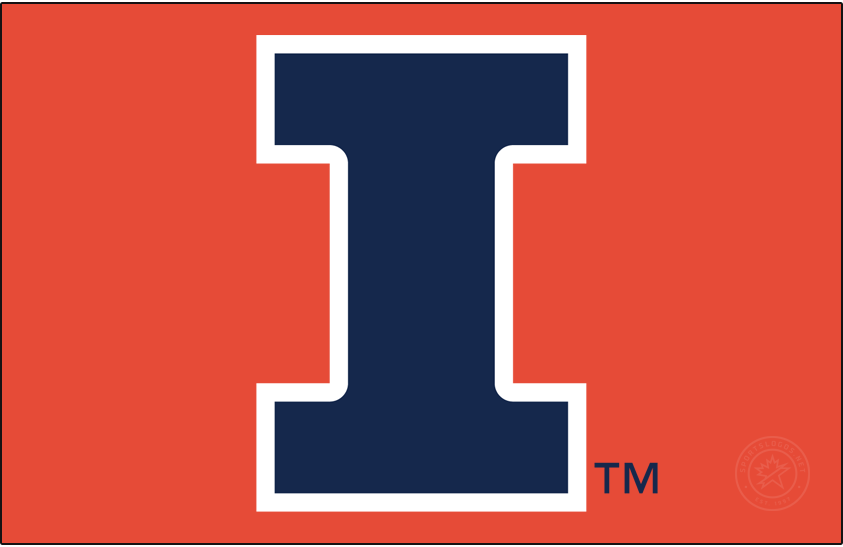 Illinois Fighting Illini 2014-Pres Primary Dark Logo v2 iron on transfers for T-shirts